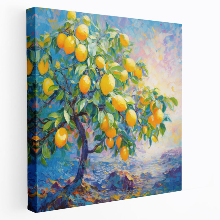 Lemon Tree Canvas Print - Lemon Tree, Impressionist Painting, Wall Decoration, Lemon Tree