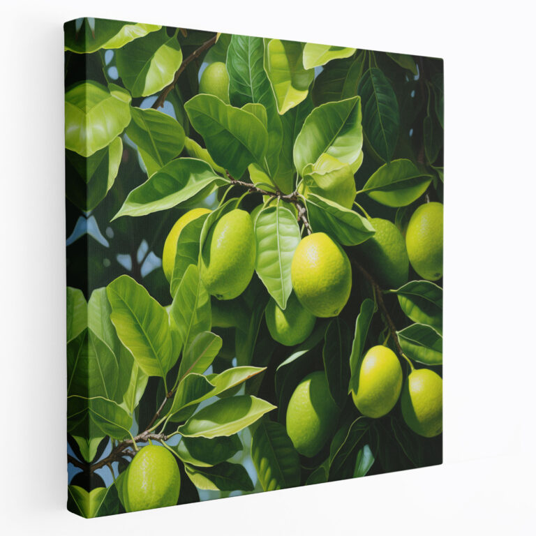 Lemon Tree Canvas Wall Art - Lemon Tree, Home Decoration, Close-Up, Nature