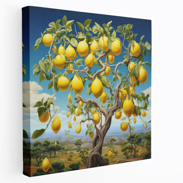 Lemon Tree Wall Art - Surreal Dreamlike Canvas Print - Lemon Tree, Wall Art, Canvas, Canvas Wall Art