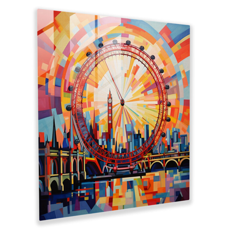 Geometric Visions Glass Print