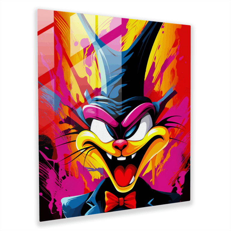 Colorful Glass Print - Vibrant Pop Art Glass Wall Art