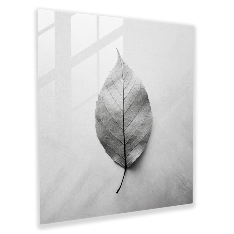 Leafy Textures Glass Print - Leaves, Glass Art, Glass Print, Calming