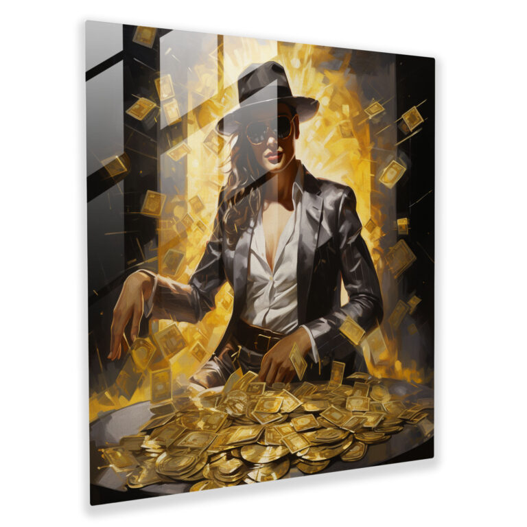 Exquisite Glass Print of Mafia's Hidden Treasures