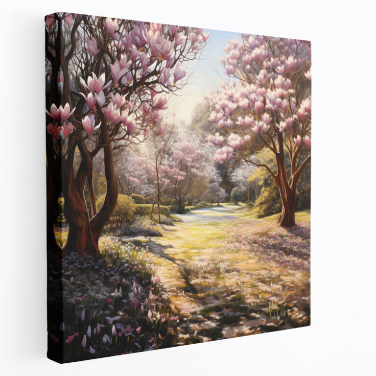 Magnolia Landscape Canvas Print - Magnolia, Magnolia Landscape, Wall Decoration, Magnolia