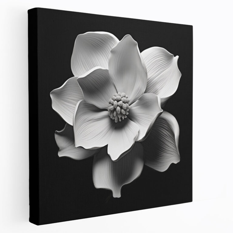 Monochrome Magnolia Wall Art - Magnolia, Wall Decoration, Wall Art, Home Decoration