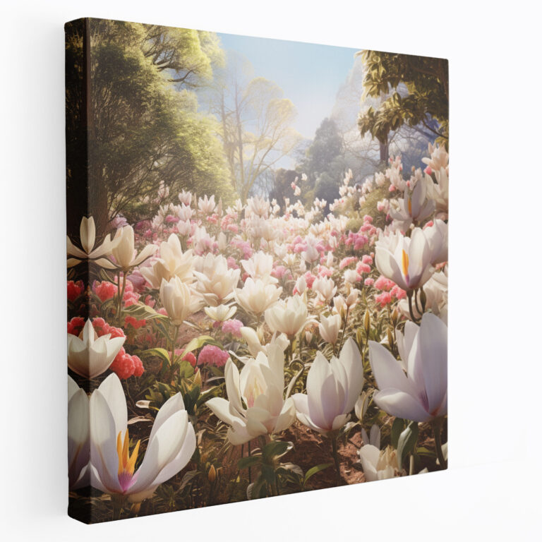 Magnolia Garden Wall Decoration - Magnolia, Canvas Wall Art, Wall Decoration, Home Decoration