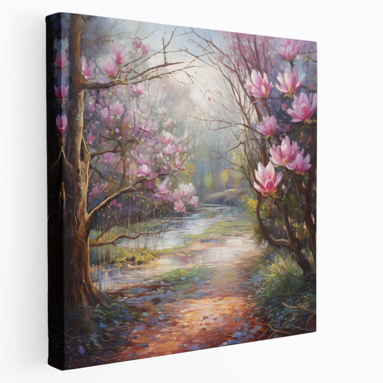 Magnolia Canvas Print - Magnolia, Home Decoration, Impressionist Painting, Canvas Wall Art