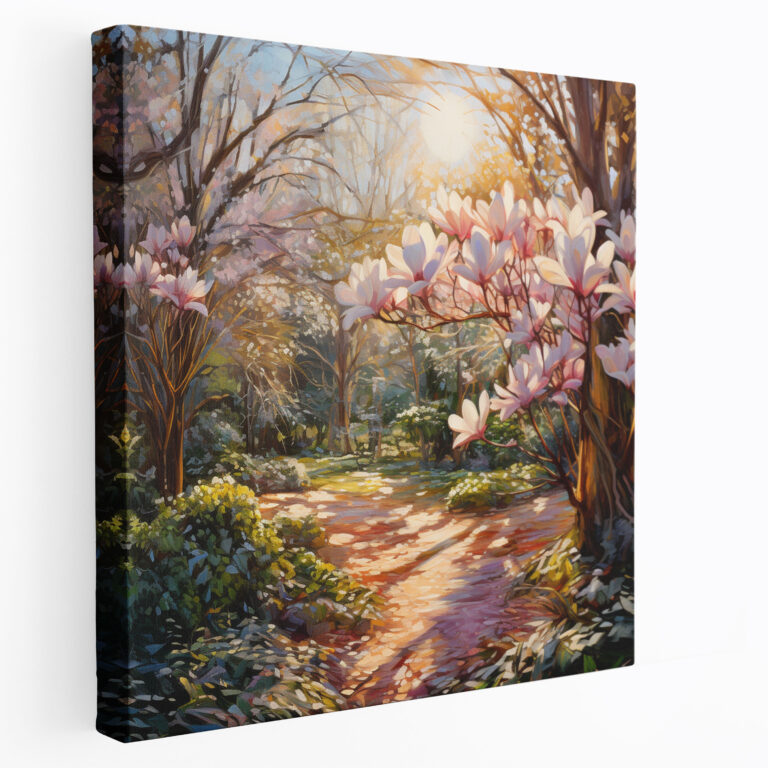 Magnolia Wall Art - Impressionistic Garden Canvas Print - Magnolia, Home Decoration, Canvas Wall Art, Magnolia