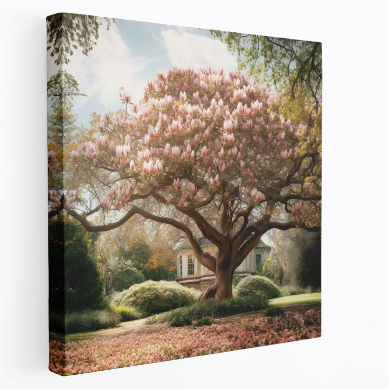Vintage Magnolia Canvas Print - Nostalgic Wall Art - Magnolia, Canvas Wall Art, Wall Decoration, Vintage-Inspired