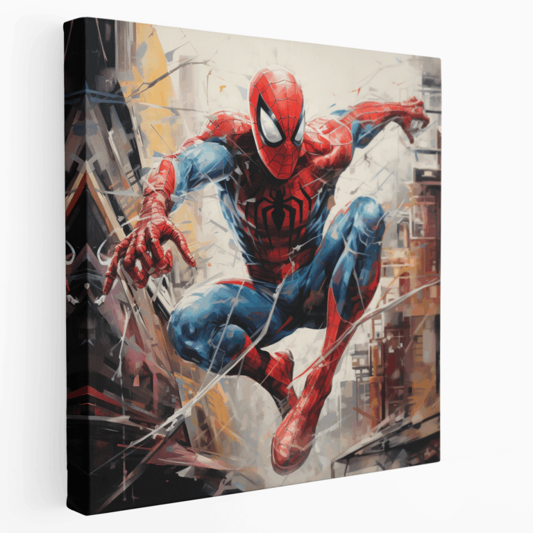 Graffiti Spider-Man Canvas Print