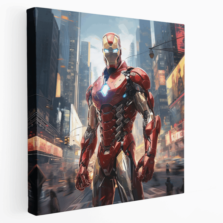 Futuristic Marvel Cityscape Canvas Print