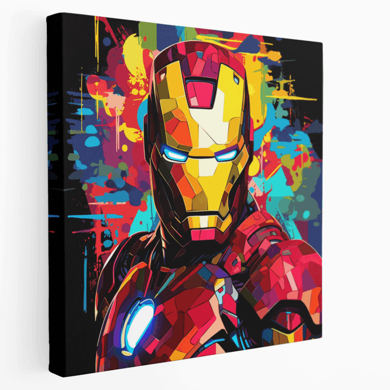 Colorful Iron Man Canvas Print