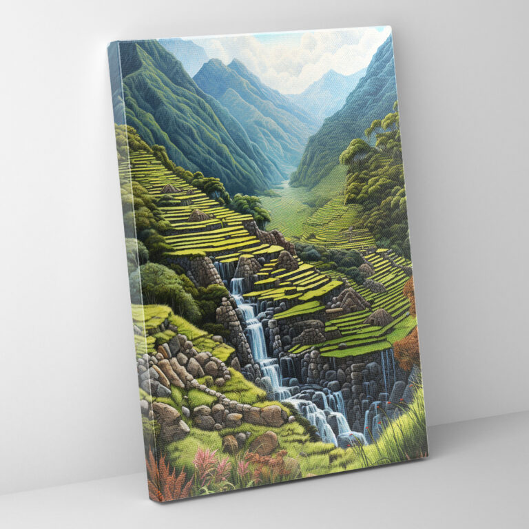 Inca Civilization Wall Decoration - Mayan, Wall Decoration, Ancient Terraces, Mountain Landscape