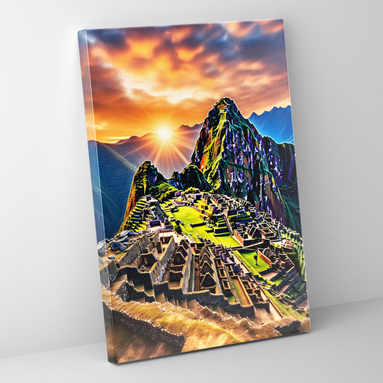 Machu Picchu Canvas Print - Mayan, Home Decoration, Inca Civilization, Canvas Print