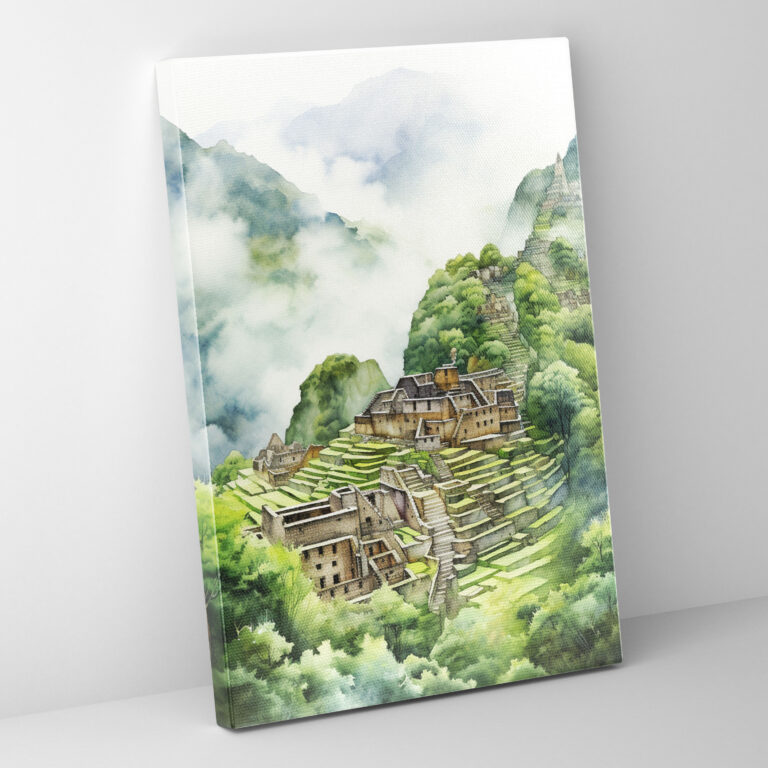 Inca Civilization Canvas Wall Art - Mayan, Greenery, Machu Picchu, Inca Civilization