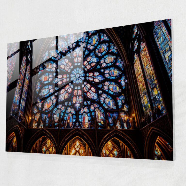 Medieval Cathedral Glass Print - Medieval, Medieval Cathedral, Medieval, Modern Art