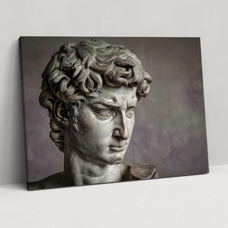 Michelangelo Iconic Statue Wall Art - Michelangelo, Wall Art, Canvas Print, Wall Decoration