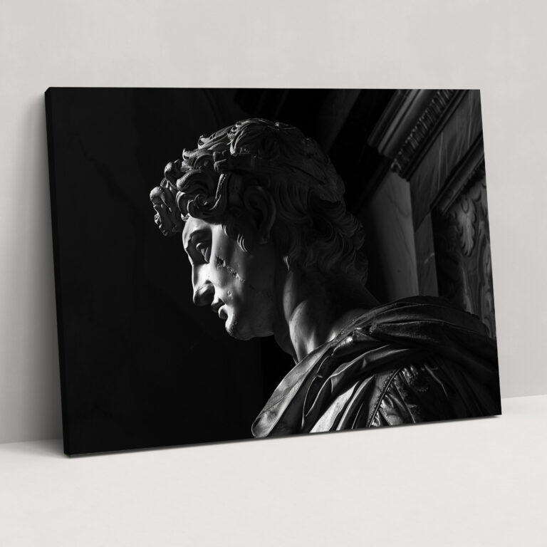 Michelangelo Chiaroscuro Effect Wall Decoration - Michelangelo, Michelangelo, Canvas Print, Canvas