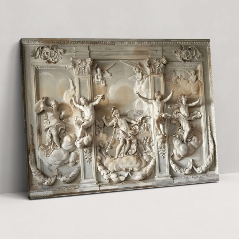 Michelangelo Divine Figures Wall Decoration - Michelangelo, Wall Art, Canvas, Home Decoration