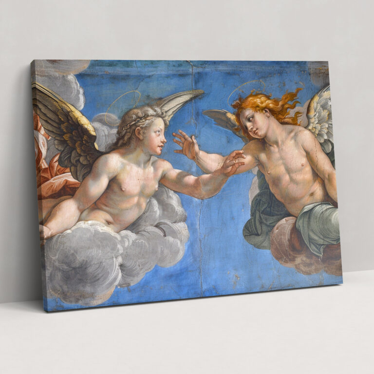 Michelangelo Canvas Print - Celestial Angels - Michelangelo, Michelangelo, Canvas Print, Home Decoration