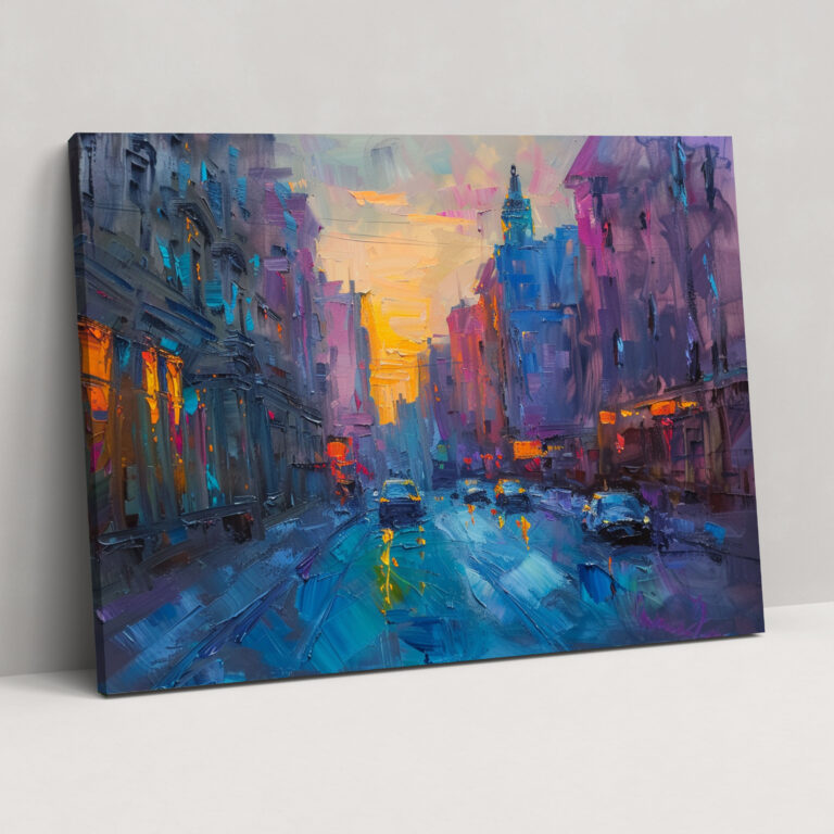 Michelangelo Cityscape Canvas Print - Michelangelo, Wall Decoration, Canvas, Canvas Print