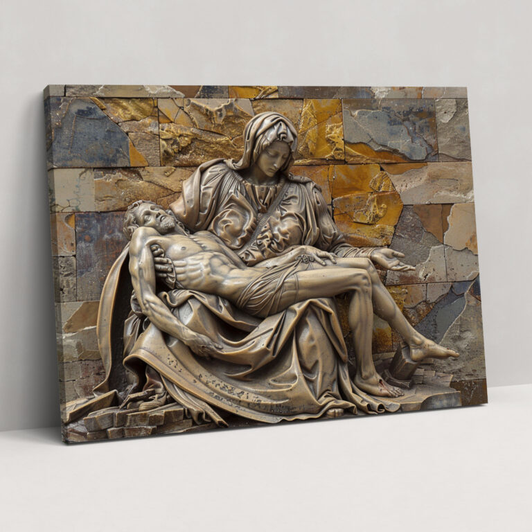 Michelangelo Pieta Wall Art - Michelangelo, Canvas Wall Art, Wall Decoration, Canvas
