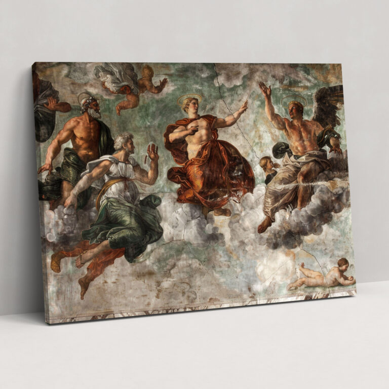 Michelangelo Powerful Figures Canvas Print - Michelangelo, Home Decoration, Michelangelo, Canvas Wall Art