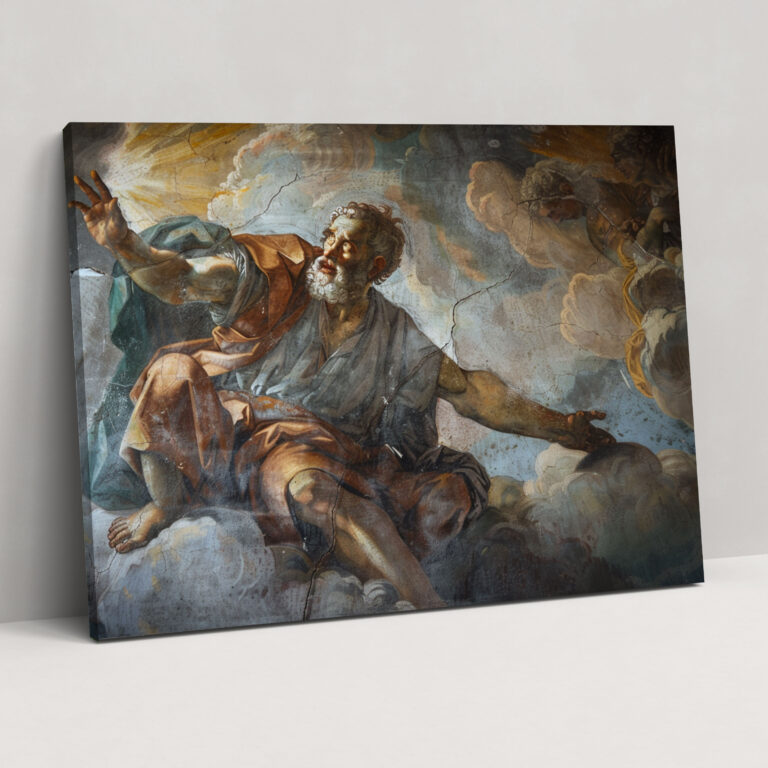 Michelangelo Wall Art – Biblical Scene Canvas Print - Michelangelo, Home Decoration, Wall Decoration, Canvas Print