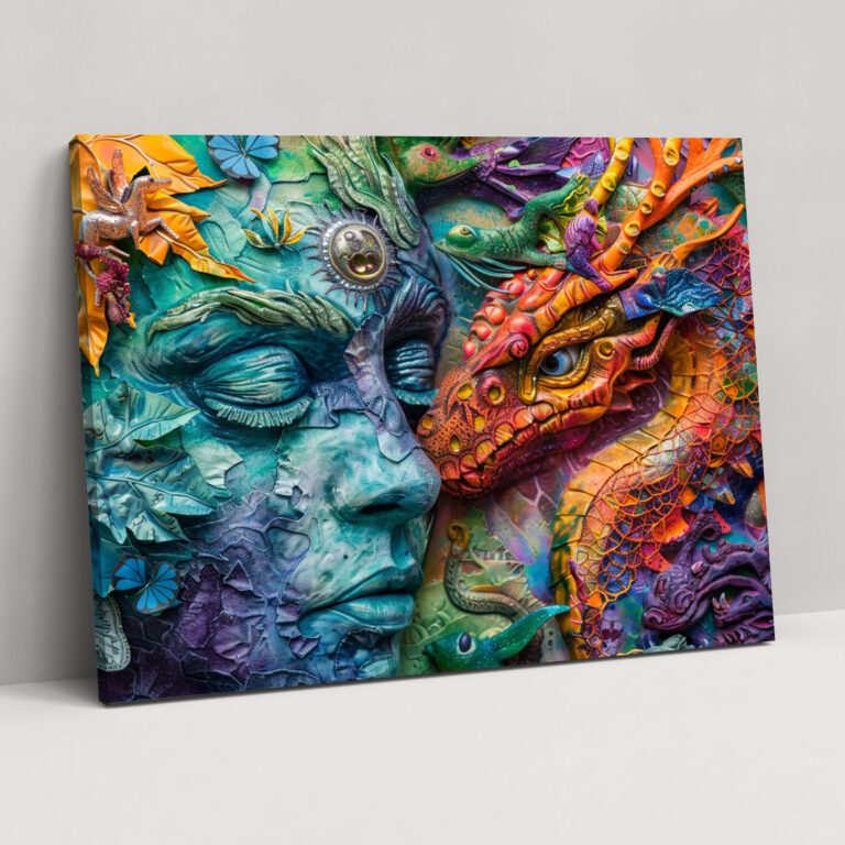 Michelangelo Wall Art – Mythical Creatures Canvas Print - Michelangelo, Wall Decoration, Canvas Print, Canvas Wall Art