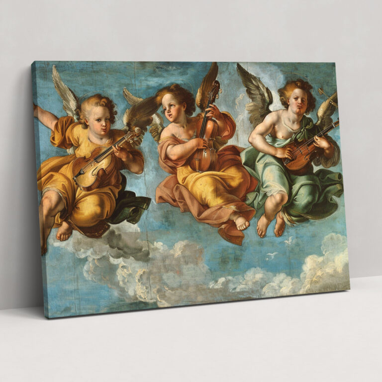 Heavenly Angels Michelangelo Canvas Print - Michelangelo, Michelangelo, Canvas Wall Art, Home Decoration