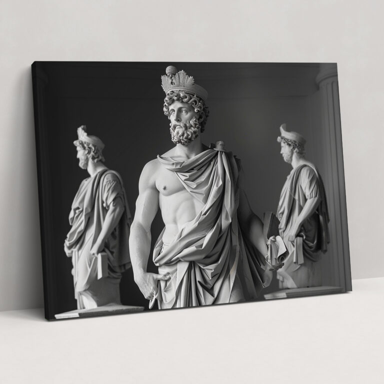 Michelangelo Renaissance Statues Canvas Print - Michelangelo, Wall Decoration, Canvas Print, Canvas