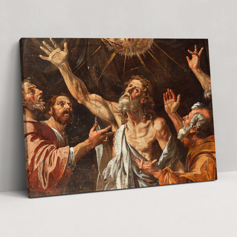 Michelangelo Religious Theme Canvas Print - Michelangelo, Canvas, Home Decoration, Canvas Wall Art