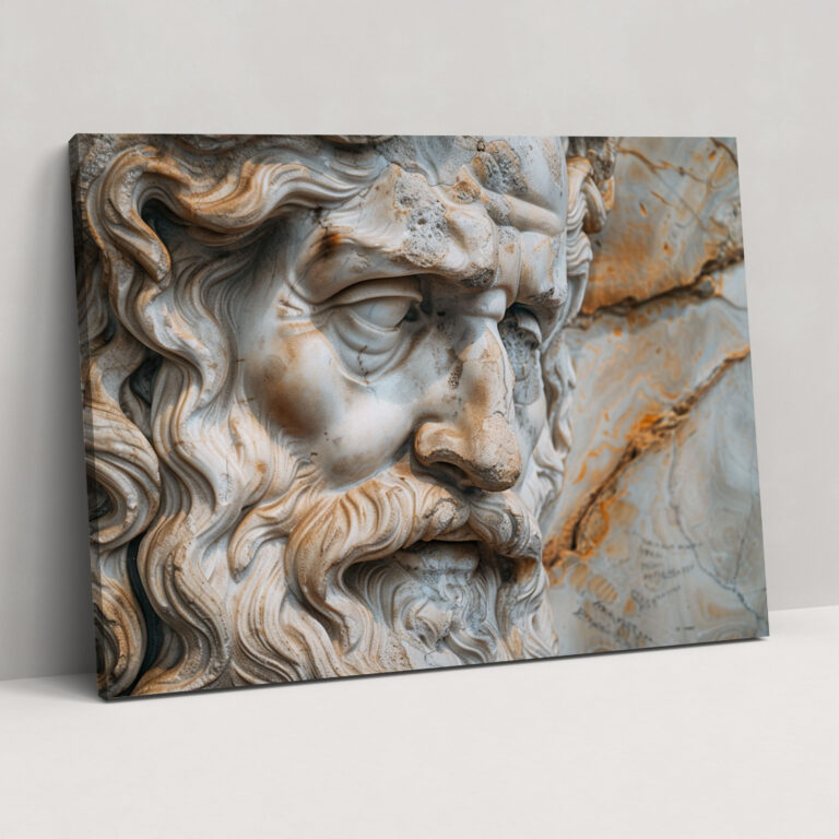 Michelangelo Artistic Portrait Wall Decoration - Michelangelo, Canvas Wall Art, Wall Decoration, Home Decoration