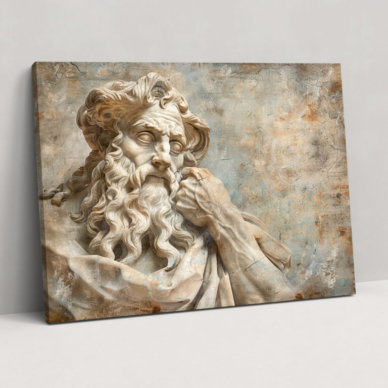 Michelangelo Canvas Print - Moses Sculpture Wall Art - Michelangelo, Wall Art, Canvas Print, Canvas