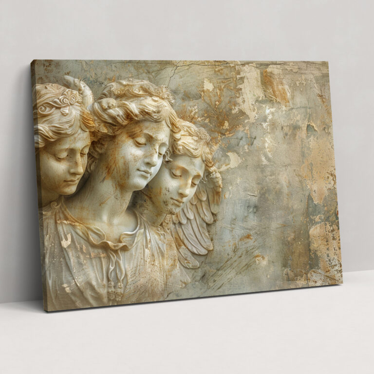 Michelangelo Angelic Figures Wall Art - Michelangelo, Wall Decoration, Home Decoration, Michelangelo