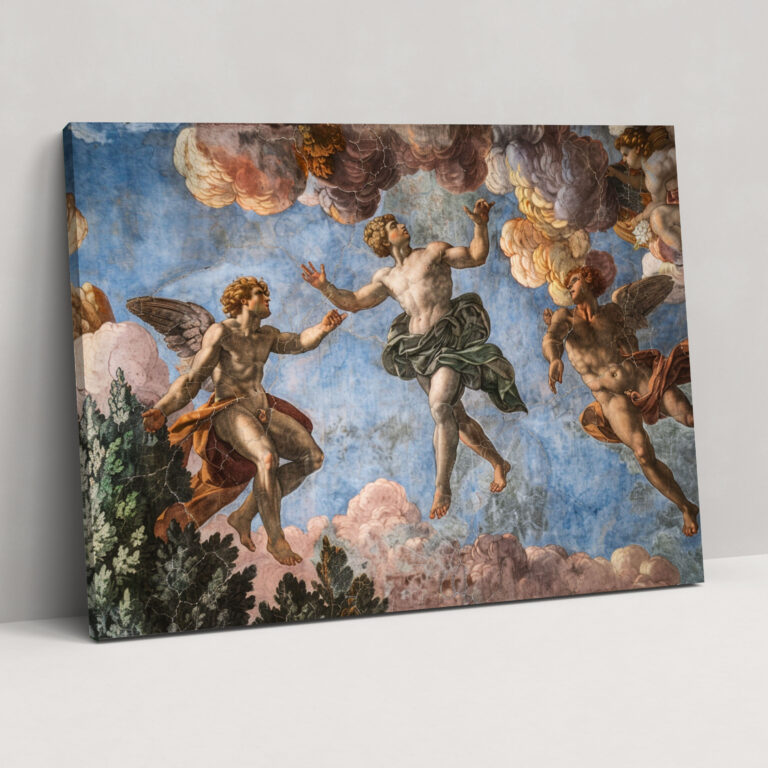 Michelangelo Iconic Frescoes Wall Decoration - Michelangelo, Michelangelo, Canvas, Home Decoration