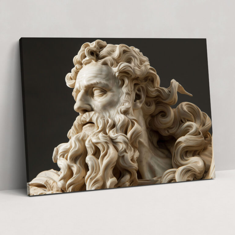 Michelangelo Wall Art - Moses Canvas Print - Michelangelo, Wall Decoration, Canvas, Canvas Print