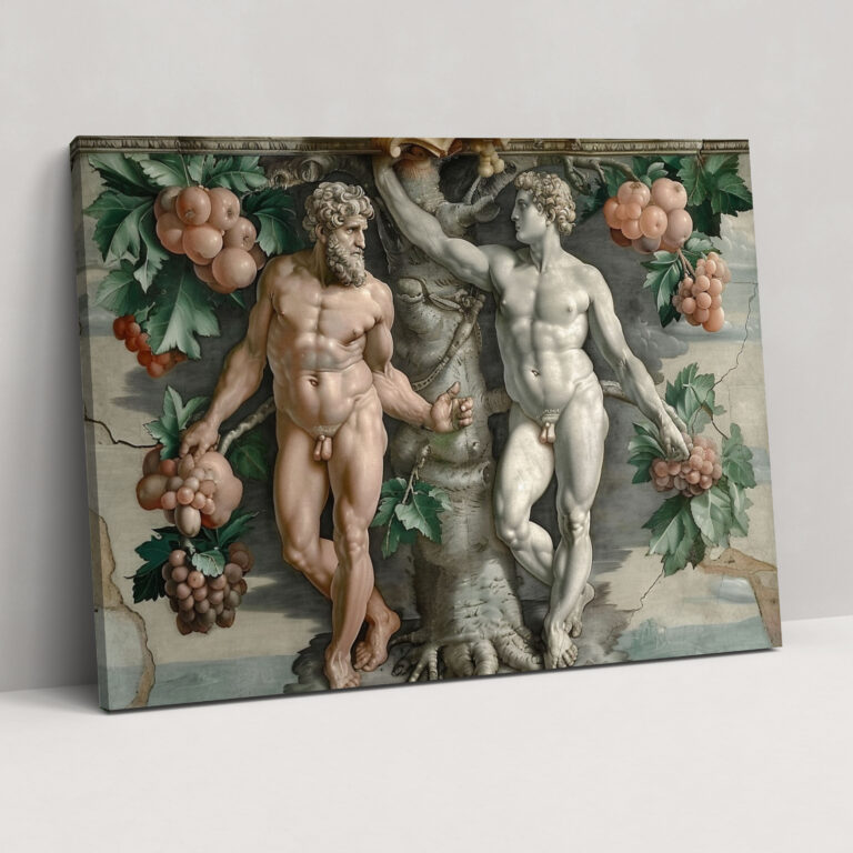 Michelangelo Canvas Print - Adam And Eve Wall Art - Michelangelo, Canvas Wall Art, Canvas, Wall Art
