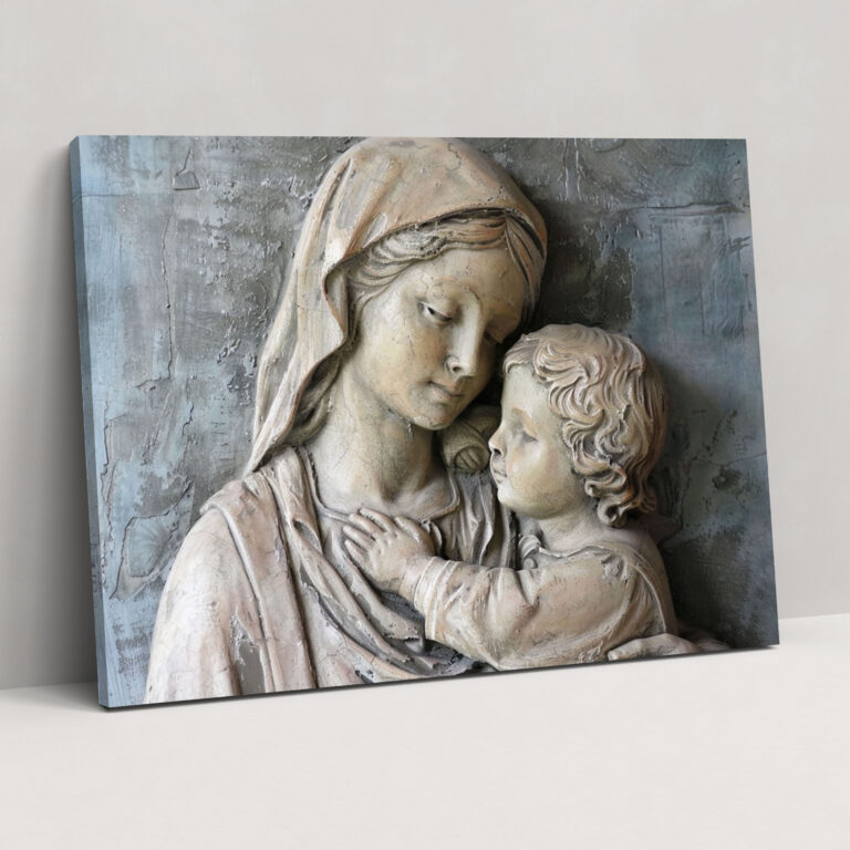 Michelangelo Madonna And Child Wall Decoration - Michelangelo, Wall Decoration, Canvas, Wall Art