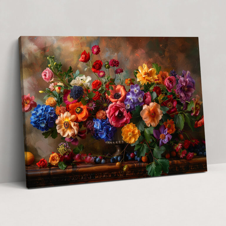 Michelangelo Floral Surrealism Wall Art - Michelangelo, Canvas, Wall Art, Michelangelo