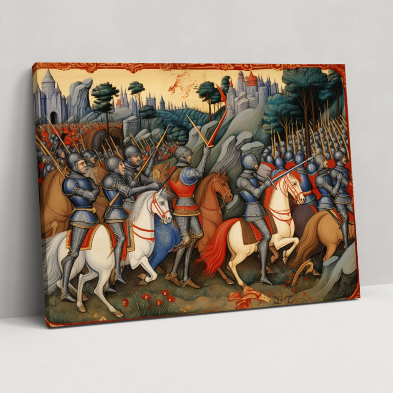 Medieval Knights Wall Art - Medieval, Home Decoration, Knights, Canvas Wall Art