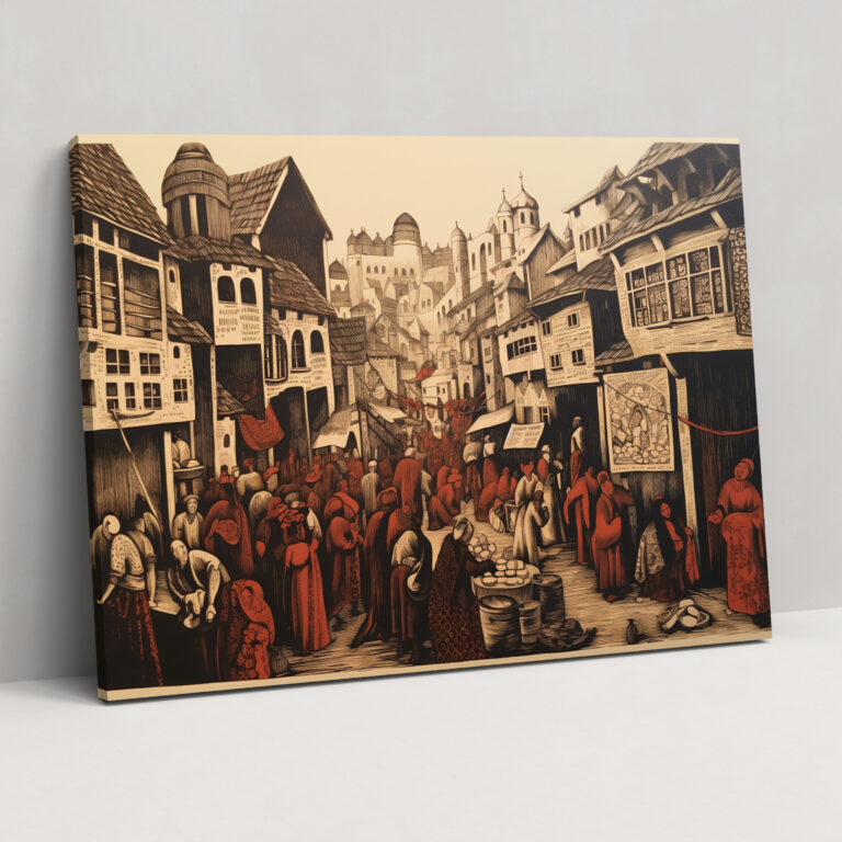 Medieval Market Wall Art - Medieval, Medieval, Market, Wall Art