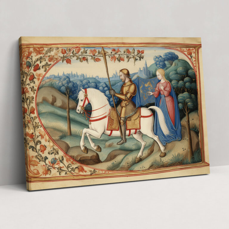 Medieval Knight Canvas Print - Medieval, Canvas Wall Art, Knight, Wall Decoration