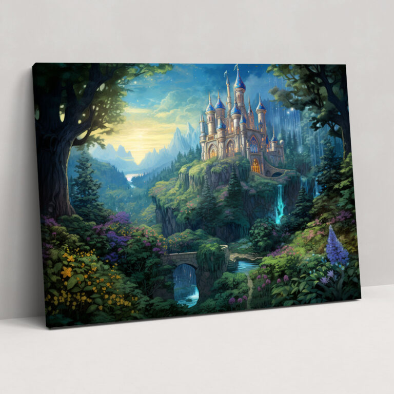 Medieval Castle Wall Art - Medieval, Intricate Detail, Canvas Wall Art, Medieval Charm