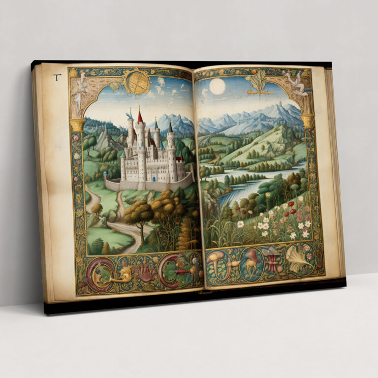 Medieval Manuscript Canvas Print - Medieval, Medieval, Wall Art, Canvas