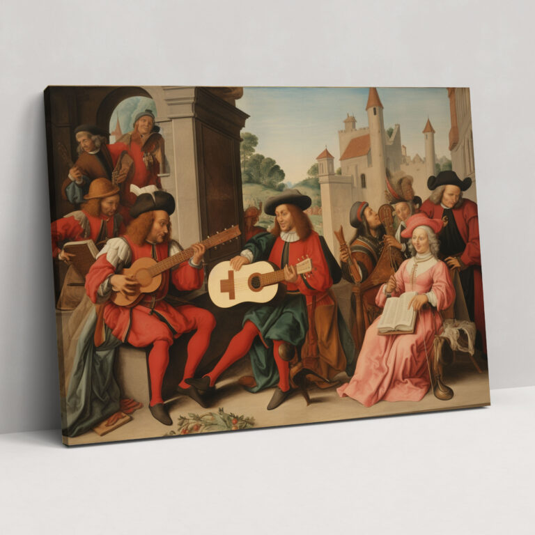 Medieval Minstrels Canvas Print - Medieval, Home Decoration, Medieval, Wall Decoration