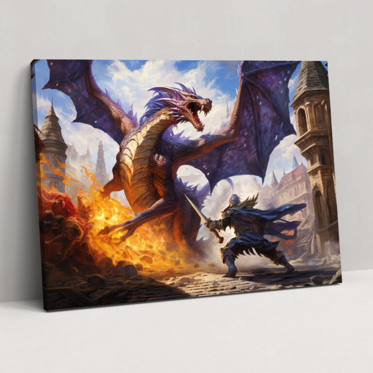 Medieval Knight Canvas Print - Medieval, Canvas Wall Art, Canvas Print, Home Decoration