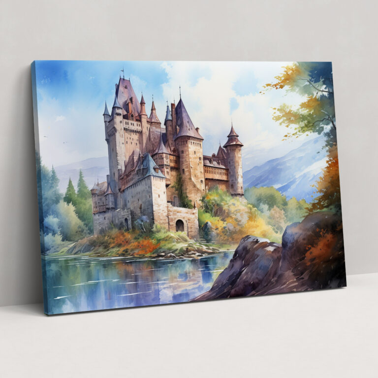 Medieval Castle Canvas Print - Medieval, Home Decoration, Medieval Castle, Canvas Print