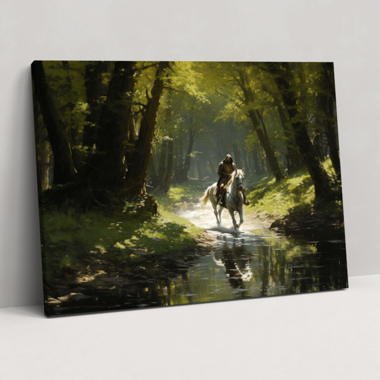 Medieval Knight Canvas Print - Medieval, Home Decoration, Elegance, Canvas Wall Art