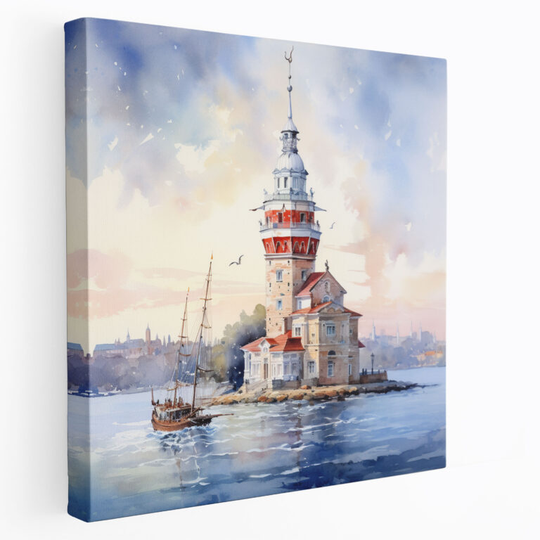 Maiden Tower Canvas Print - Maiden Tower, Maiden Tower, Home Decoration, Canvas Print